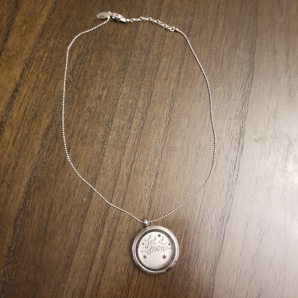 Origami Owl Locket and Chain Necklace